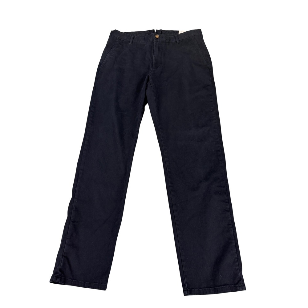 Mott & Bow Charles Navy Blue Twill Chino Pants Womens EU 33 Slim Fit Cotton